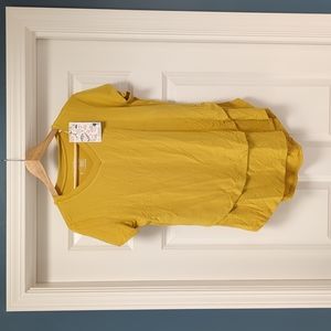 NWT Latched Mama Nursing Top Shirt Honey Yellow